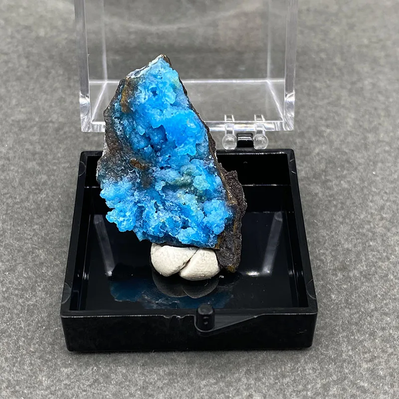 100%  Natural Allophane Mineral Specimens Stones and Crystals Healing Crystal   +Box size:35*35*35 mm