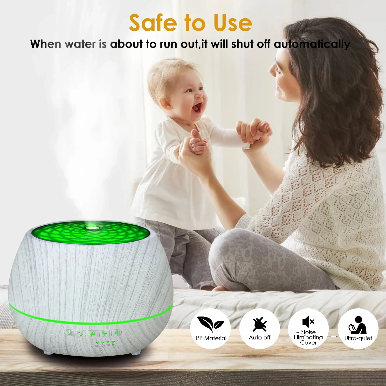 Diffusore di aromi wifi con luce notturna led 7 colori alexa_voghion.com