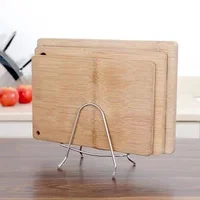 High quality cutting board rack Stainless Steel Chopping Cutting Board Storage Rack Stand household Kitchen Pot Lid Organizer 2