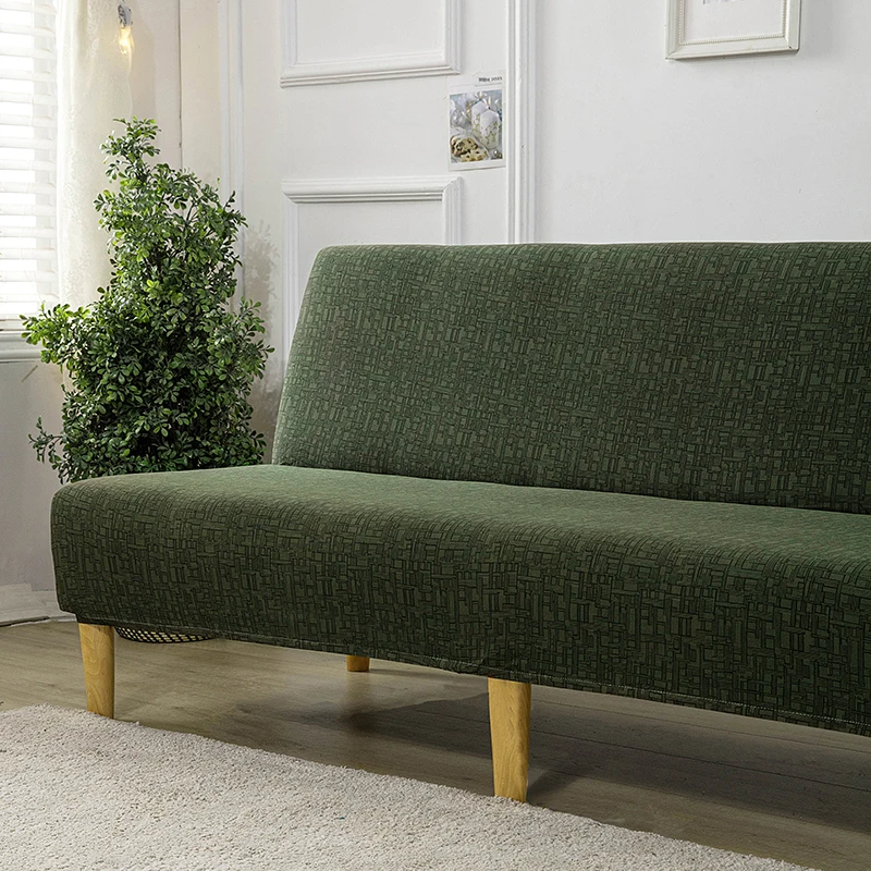 Celistvý barva pohovka postel obal gauč obal pro pohovka sada žití pokoj nábytek polštáře elastická kolíček armáda zelená Seat židle obal