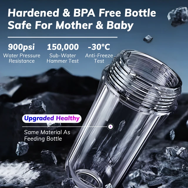 BriskSpring  Automatic Rotary Backwash Whole House Pre-Filter Spin Down Sediment Water Filter  Purifier 1" Male+ 3/4" Female 6