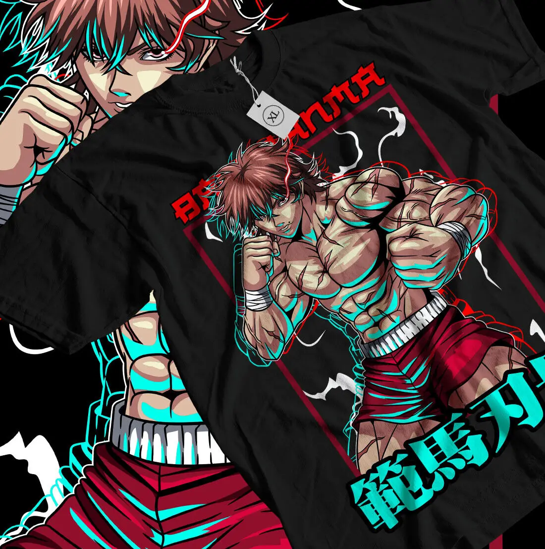 

Baki the Grappler T-Shirt Baki Hanma Yujiro Hanma Baki Boxing Shirt All Size