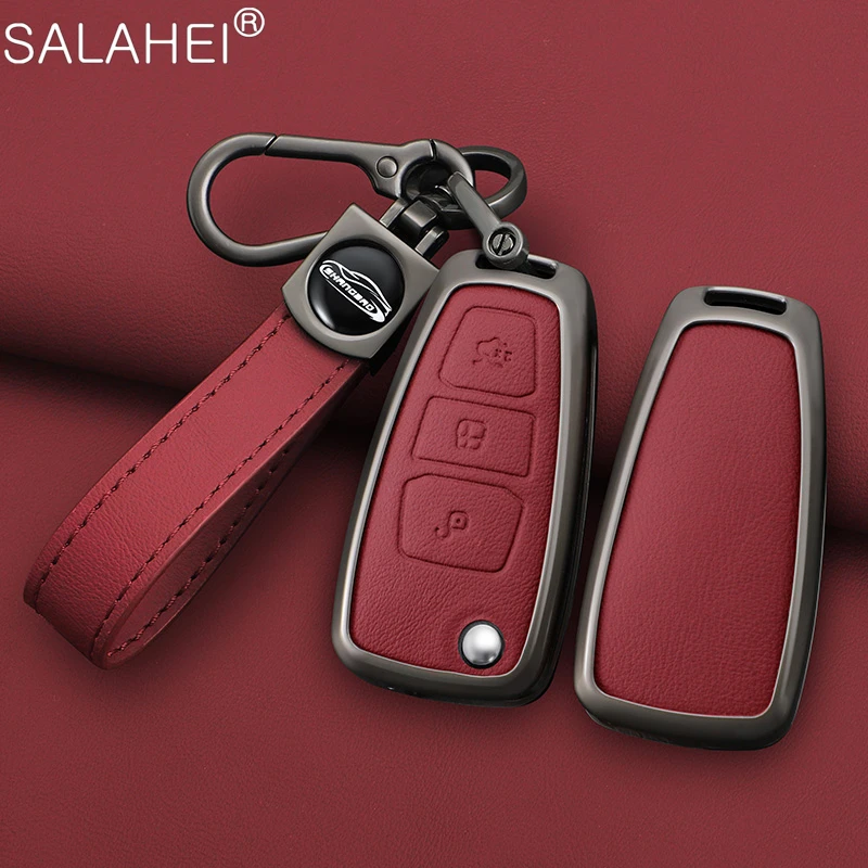 Car Key Case Full Cover Holder Shell For Ford Ranger CMax SMax Focus Galaxy Mondeo Transit Tourneo Custom Keychain Accessories