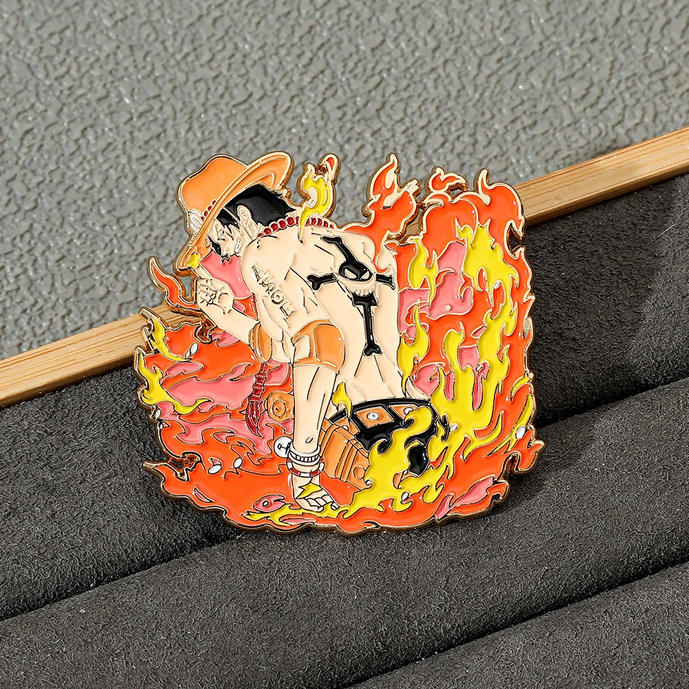 Trendy Anime-Inspired Enamel Pins - Stylish Metal Badges & Cosplay Accessories