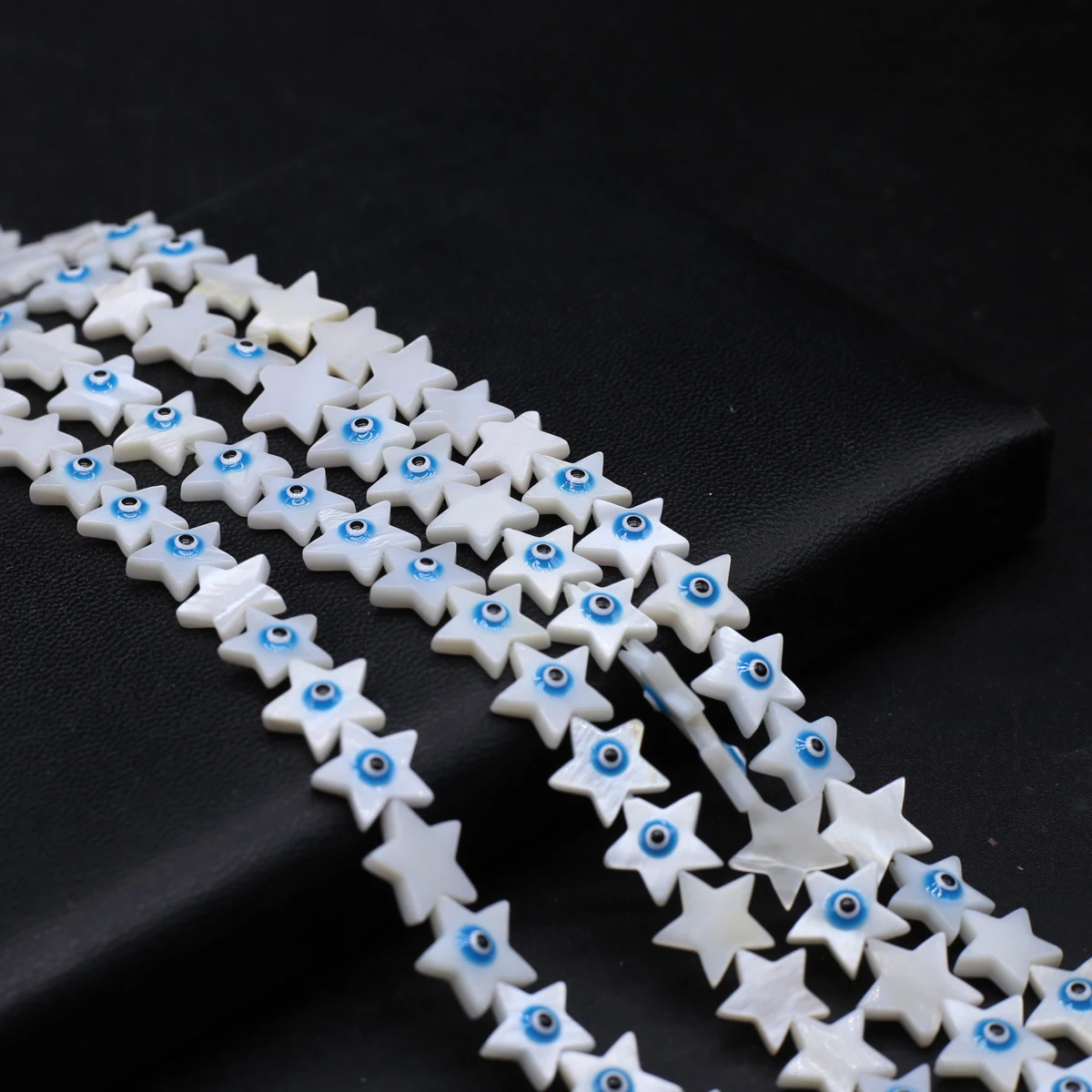 

Natural FreshWater Shell Beads Blue Eye Star Shape Isolation Loose Beaded Jewelry Making Diy Necklaces Bracelets Accessories