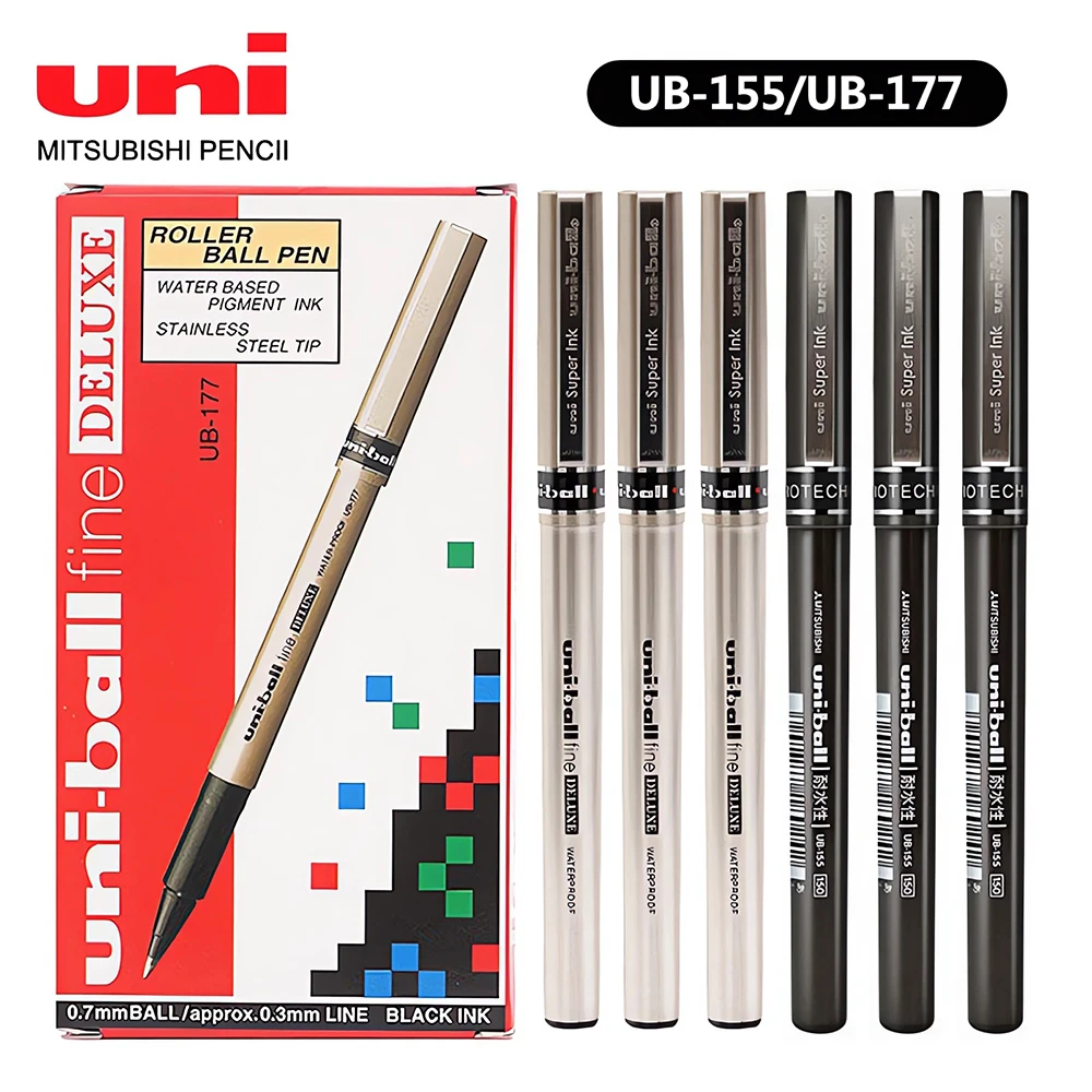 

Japan Stationery Uni Gel Pen Ballpoint Pen UB-155/177 Office Accessories 0.5/0.7mm Art Supplies Office Supplies Students Schools