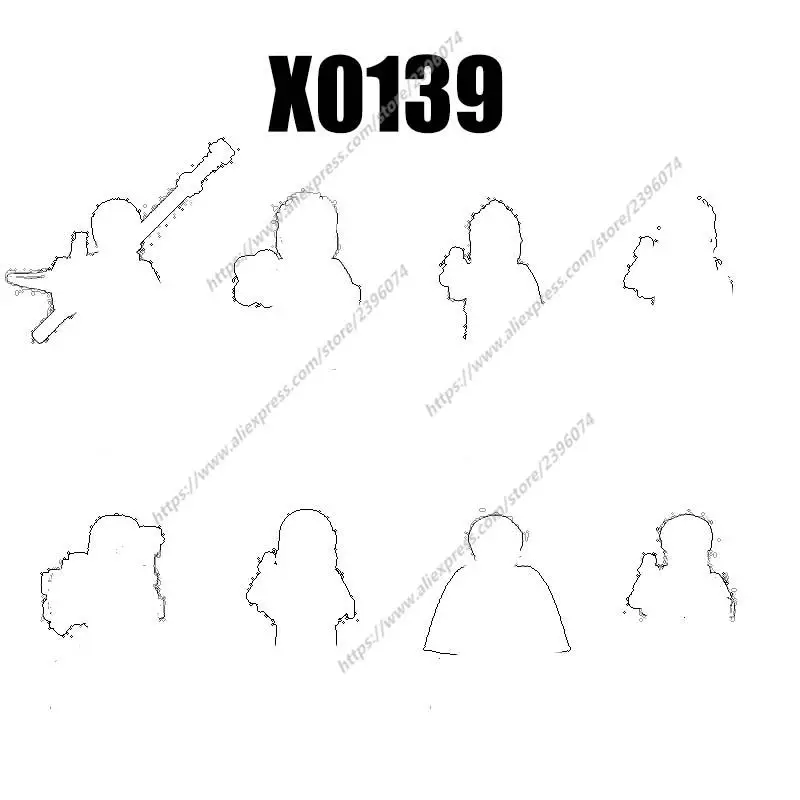 

Экшн-фигурки X0139, аксессуары для фильмов, кубики, игрушки XH449 XH450 XH451 XH452 XH453 XH454 XH455 XH456