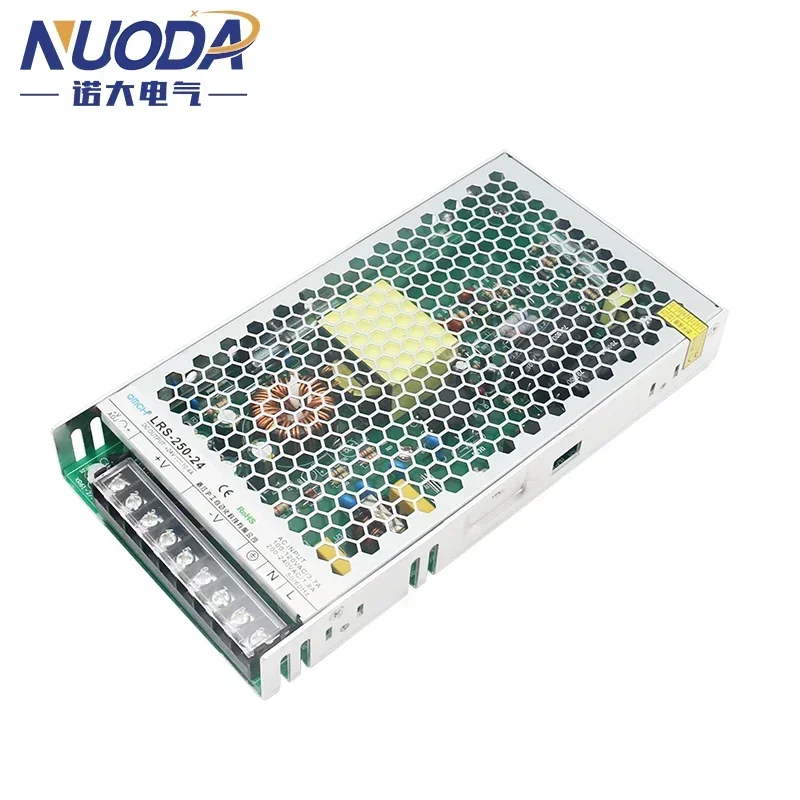 SMPS 스위칭 전원 공급 장치 LRS-250, 과부하 보호, 단일 출력, 소형 볼륨 변압기, 슬림형, 250W, 12V, 24V, 10A, 21A