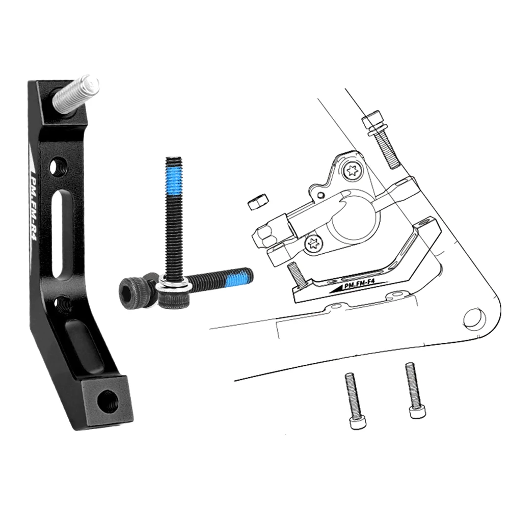 Flat Mount to Post Mount Disc Brake Caliper Adapter