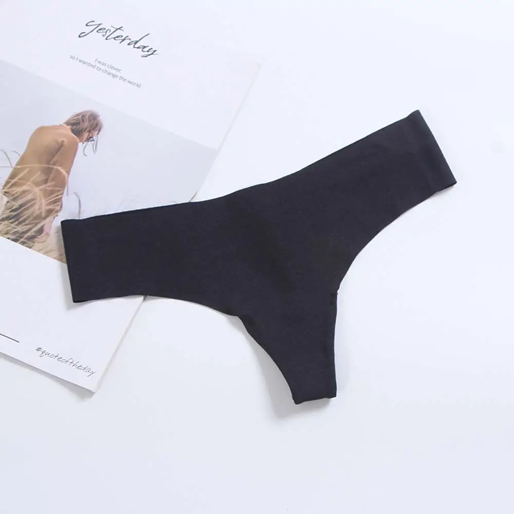 

Underwear Breathable G-String PINK Letter Sports Low Waist Women's Panties Lingerie Ice Silk Thong Sexy Briefs