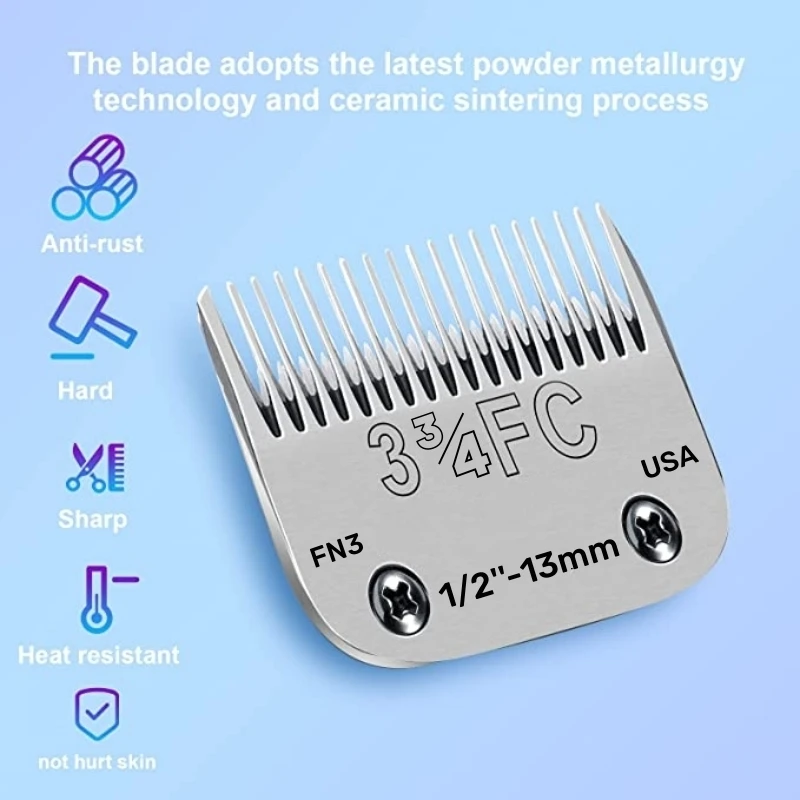 Pet Dog Grooming Clipper Blade 3F 13mm Made Using Carbon Steel for A5 blade fit most Andis Oster clippers dog clipper dog clipper blades