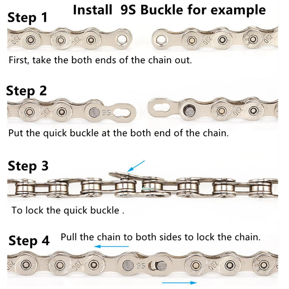 Bicycle chain connector tool 5Pairs 6/7/8/9/10/11 Speed or 4Pairs 12Speed Quick Link Bike Chain Repair