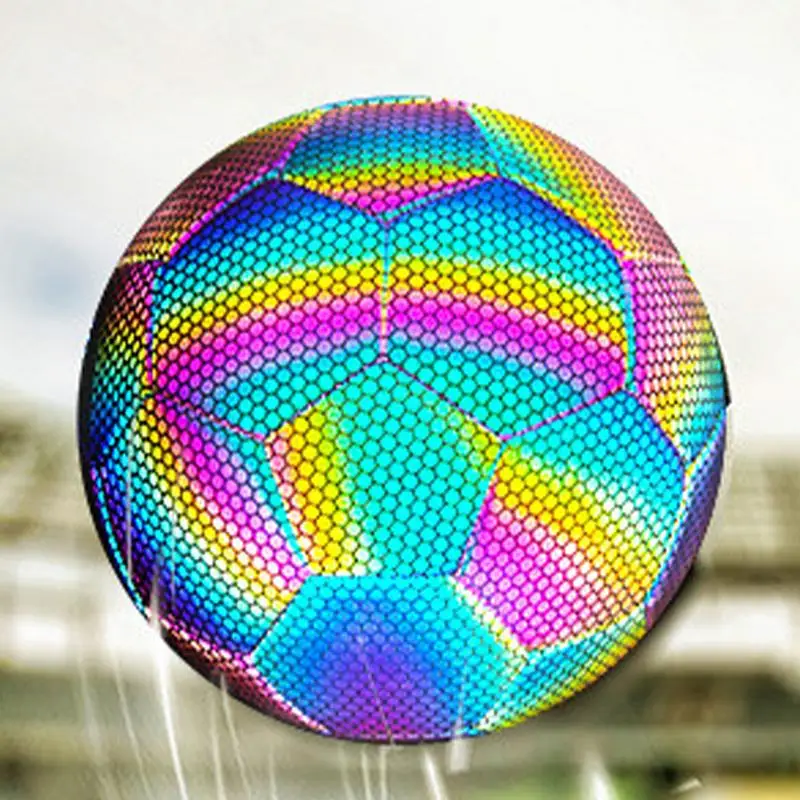 Reflective Football Light Up Reflective Football Light Up Soccer Glowing In The Dark Toy Night Games