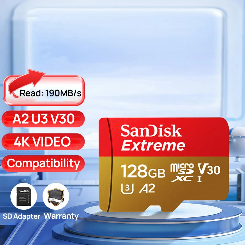 SanDisk-Micro-SD-Card-Extreme-Memory-Card-32GB-64GB-128GB-256GB-512GB ...
