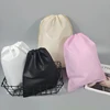 StoBag Non-woven Drawstring Bags Shoe Clothes Storage Fabric Portable Reusable Travel Organizer Pouches Custom Logo(Extra Fee) 2