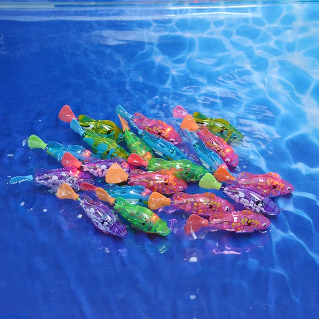 Electric Indoor Cat Toy Funny Simulation Fish Swimming Robot LED Cat