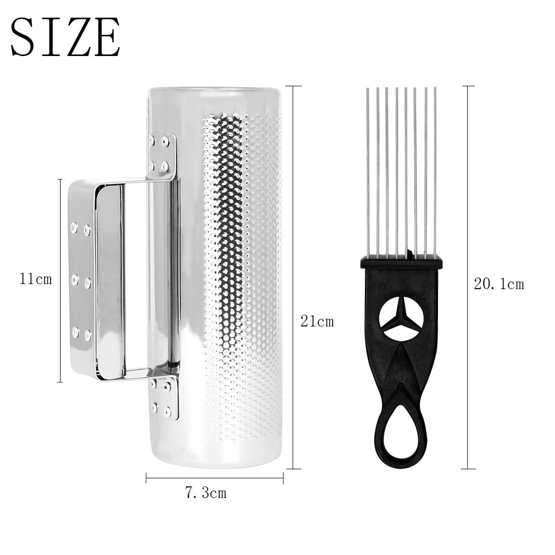 Orff Scraper Cylinder Aluminum Metal Sound Tube Portable Percussion Instruments Scraper Cylinder Orff Musical Instruments