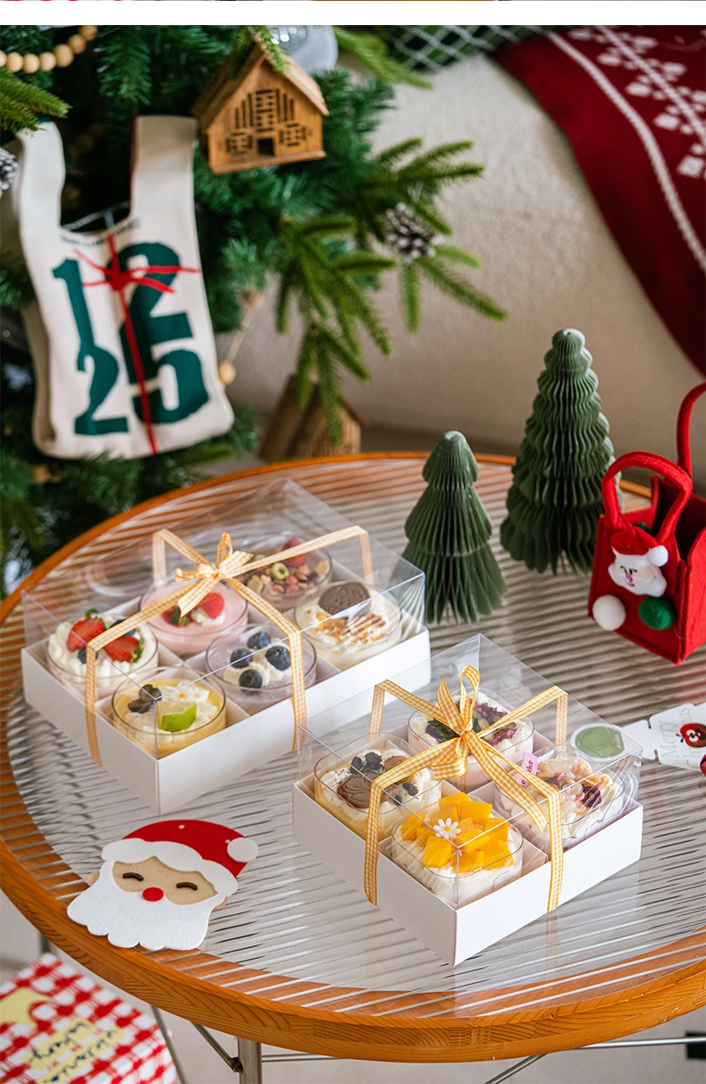 Clear Dessert Packaging Box with Handle – 4/6/9 Grid Transparent Mousse Cup Holder, Por... - SKU TCCB1545 - UGI Packaging