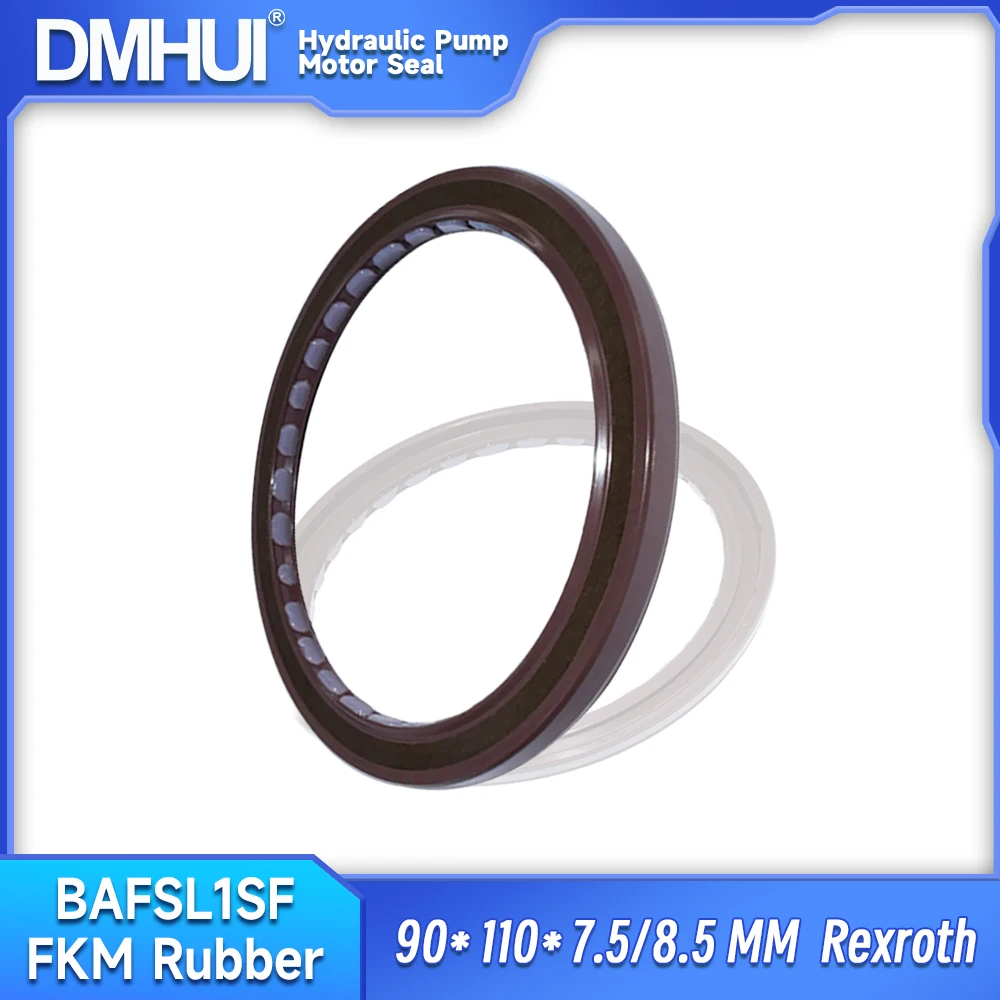 

DMHUI Pressure Shaft Seal Hydraulic Pump and Motor Replacement Part 90x110x7.5/8.5 mm BAFSL1SF FKM Sellos ISO 9001:2008