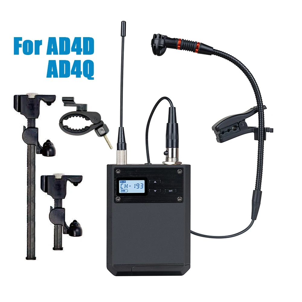 Leicozic AD4D AD4Q Saxophone Microfone Violin Cello Microfono Erhu Professional Instrument Microfon Musical Mic 500/600/900Mhz