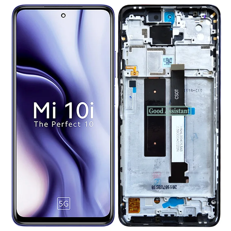 Black For Xiaomi Mi 10i 5G LCD Screen Display Touch Panel