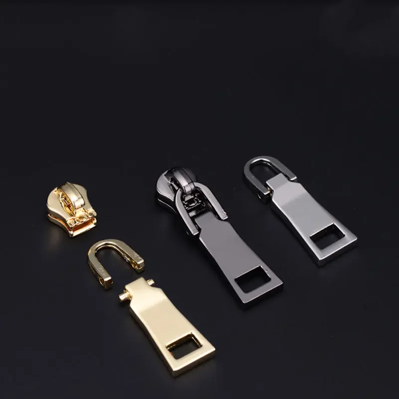 5Pcs Zipper Pull Replacement Metal Zipper Handle Mend Fixer Tab Repair for Luggage Suitcase Bag Backpack Jacket Coat zipper repair kit zipper pullers zipper accessories