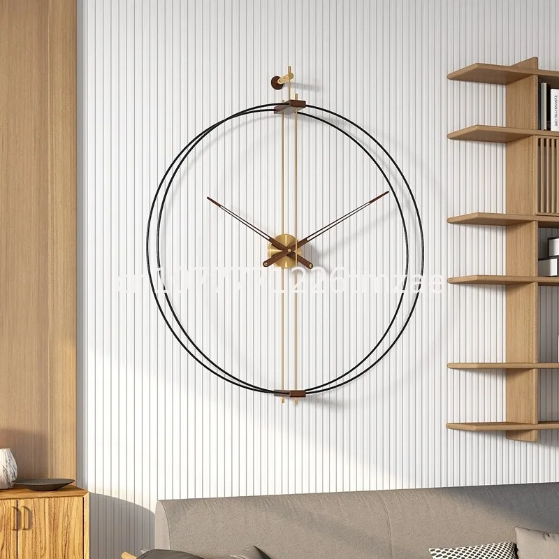 

Metal Wall Decoration Living Room Large Wall Clock Mute Modern Living Room Wall Clock