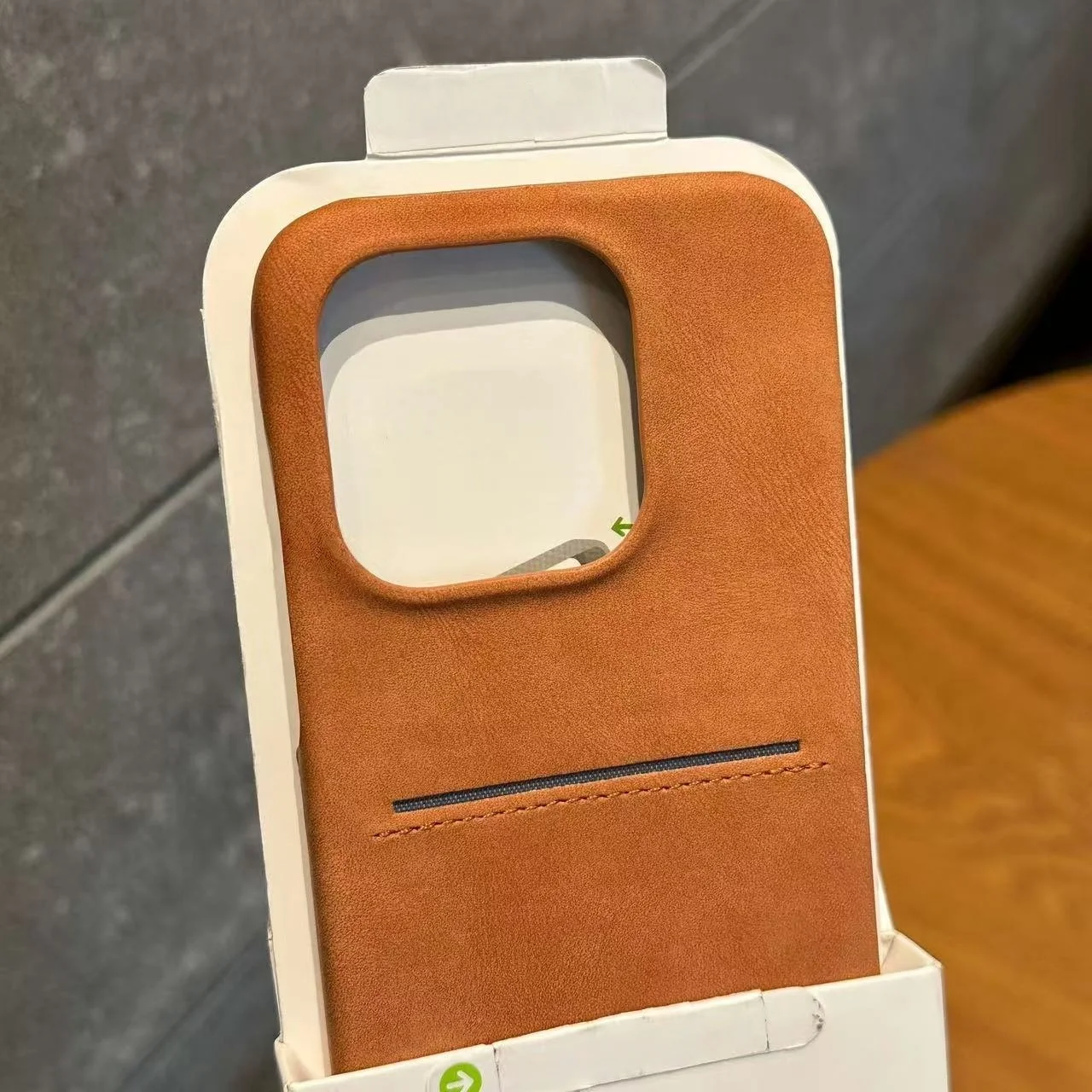 Premium Sheepskin Leather Business Card Slot Case – Matte Wallet Cover