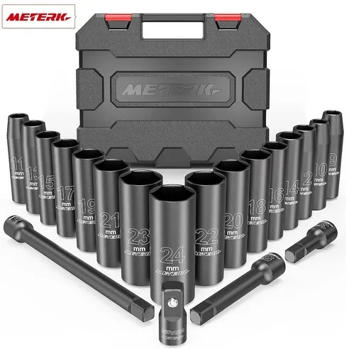 

Meterk Socket Wrench Nut Circle 20 Types Set Hand Cutting Tool Tool Set