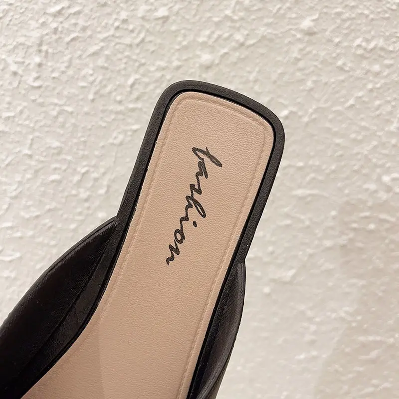 Women's Half Slippers New Summer Fashion Sandals and Slippers Small Fragrance Muller Shoes Trendy Shoes Zapatos Para Mujer