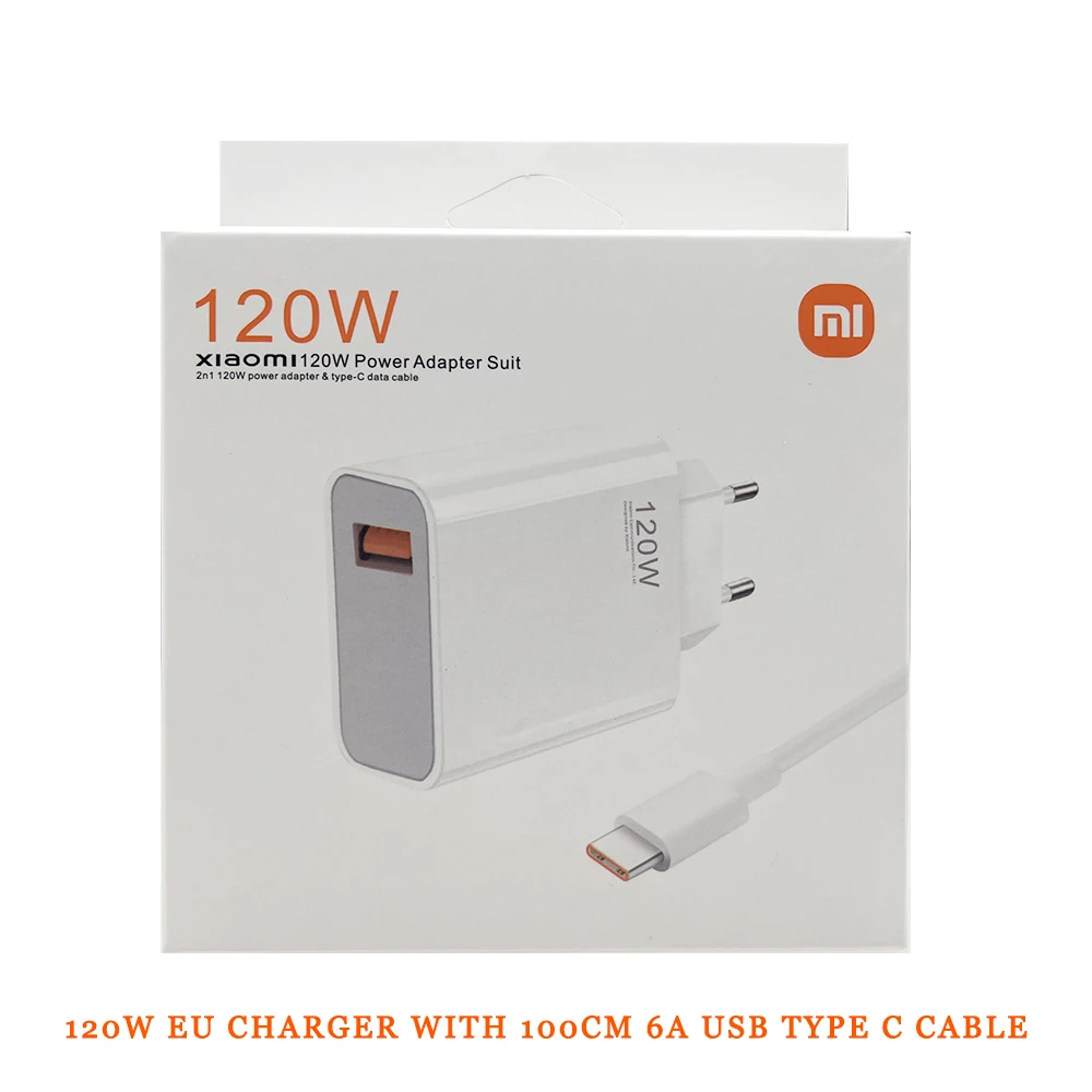

Оригинальное зарядное устройство XIAOMI 12X 120 Вт Tubro с кабелем 6A Тип C Быстрая зарядка быстрый адаптер для MI 13 12 S 11T Ultra Redmi K 50 30 Pro