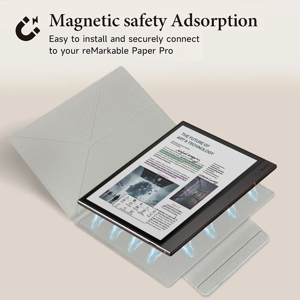 Multi-Angle Y-Fold Tablet Stand with Auto Sleep/Wake and Pencil Holder, 10.3 Smart Cover