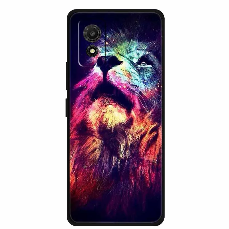 Artistic Cat Silicone Protective Phone Case - Stylish & Durable Bumper Protector