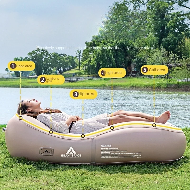 Outdoor Leisure Self Inflating Sofa Lounge Chair Portable With Electric Air Pump Foldable Waterproof Design for Home/Camping outdoor sofa set