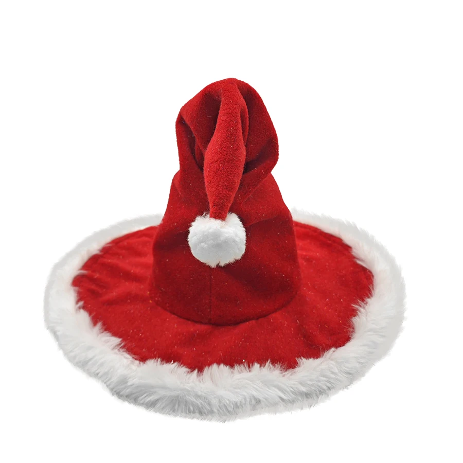 Unisex Santa Hat - Extra Thick Fur Christmas Holiday Hat for Adults