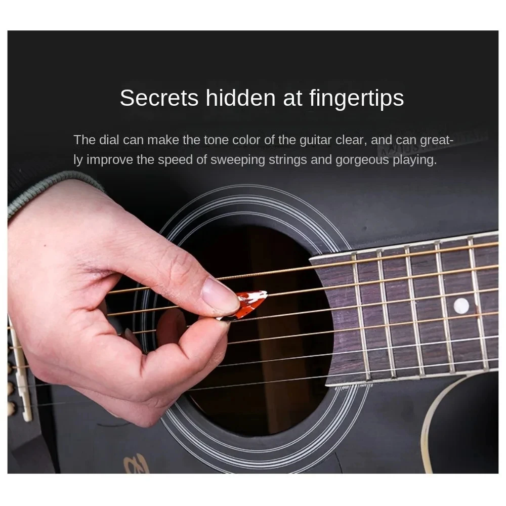 Guitar Picks 6pcs Celluloid Mediator Thickness 0.46 0.71 0.81 0.96 1.20 1.50mm Electric Acoustic Guitar Accessories