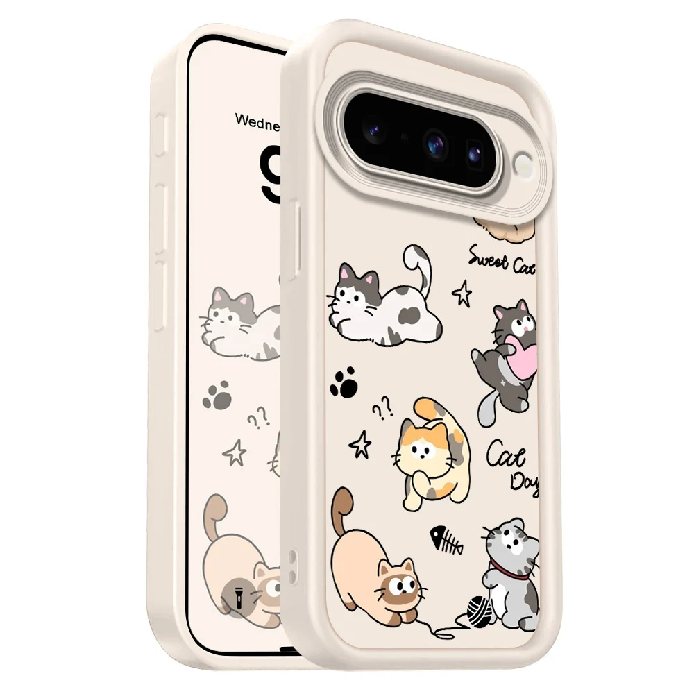 Playful Cat Staircase Soft Phone Case Cover