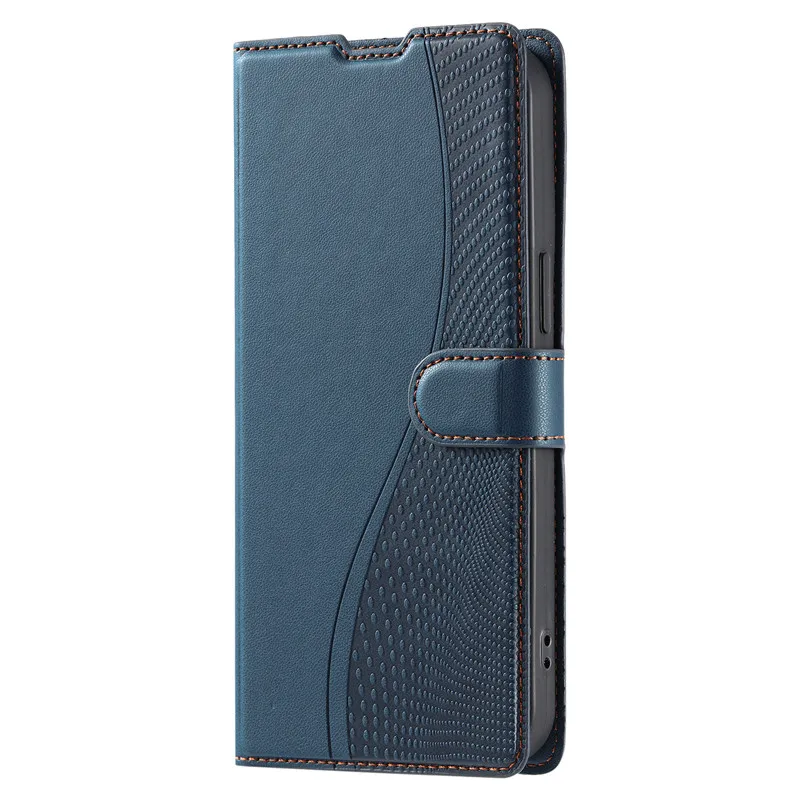 Leather Wallet Flip Cover Case with Magnetic Closure and Shockproof Protection