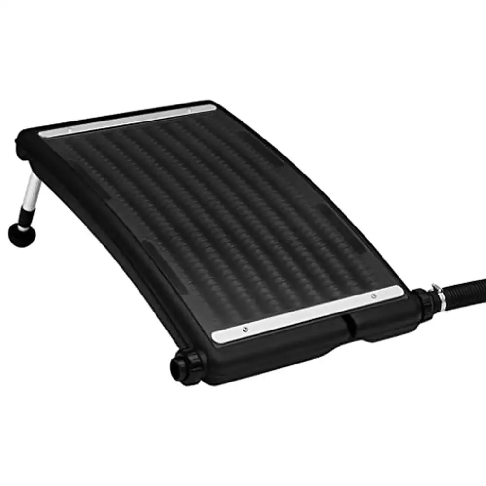 Solar Pool Heating System Water Heater Panel Above-Ground Pools HDPE/PC/Aluminum Adjustable Black 2641.7 gal/h Swift Setup