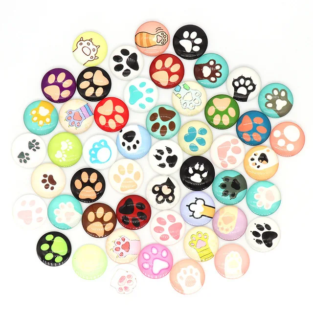 thumbnail image 1 of 50 Uds. Ojos de cristal para muñecas para coser DIY, accesorios para manualidades, ojo de gato, dragón, ojo de dinosaurio, cabujón redondo, 1 of 5
