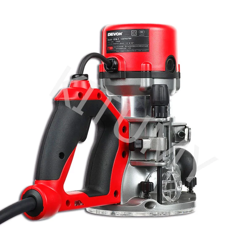 1316-1 Portable Woodworking Engraving Machine Slotting Machine 220V/1300W Trimming DIY Electric Wood Milling Tool