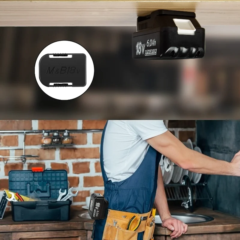 배터리 설치 도구 Bosch 배터리 마운트 보관 스탠드 홀더 케이스 용 Makita 18V 14.4V 용 전원 브래킷 보관 브래킷