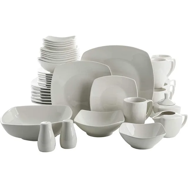 16-Piece Porcelain Square Dinnerware Set 3