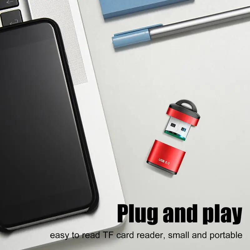 Mini High Speed USB 2.0 Card Reader TF Micro SD Memory Card Adapter For Computer Desktop Laptop USB Adapter Random Color