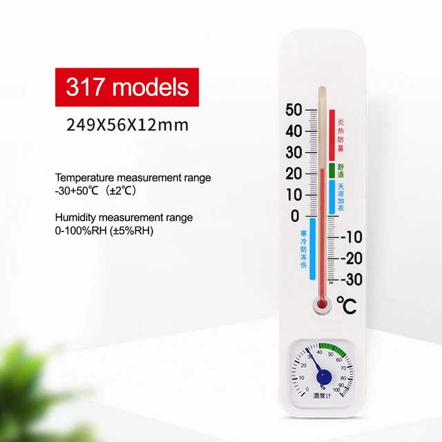 Wall Hangs Thermometer Indoor Outdoor Garden House Garage