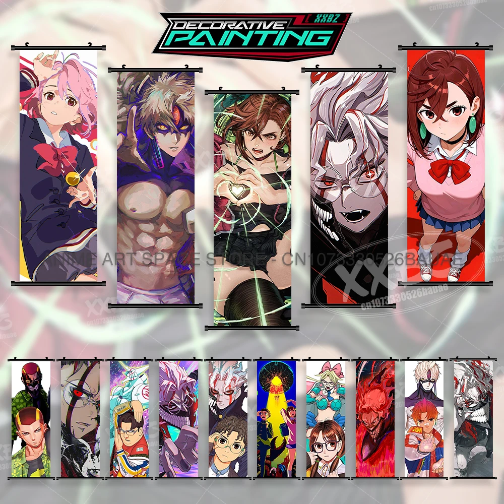 DAN DA DAN Anime-Heimdekoration, Leinwandrollen, Bilder, Momo Ayase, Poster, Druck, Wandkunst, hängende Malerei, Nachttisch-Hintergrund