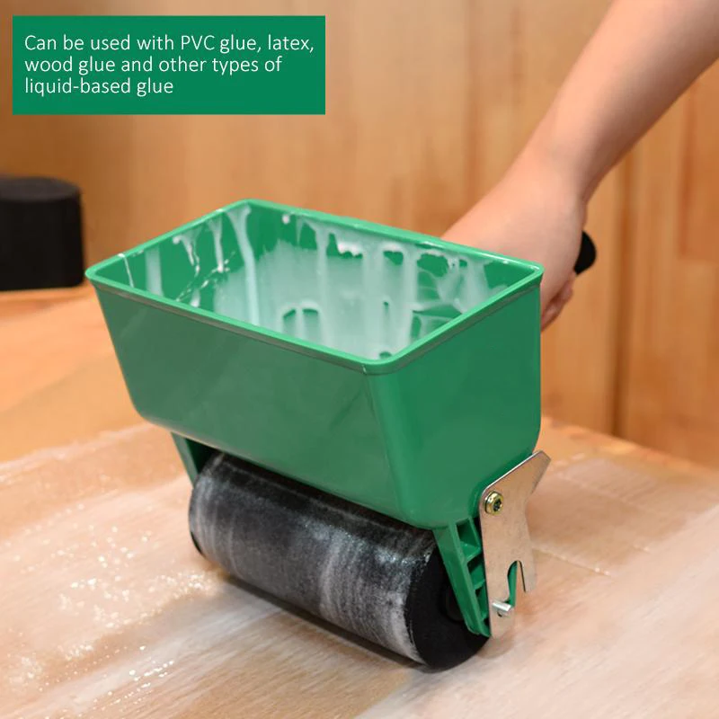 3/6 inch manual gluing machine gluing machine Wallpaper carton white latex brush woodworking glue applicator sponge roller quick gluing tool