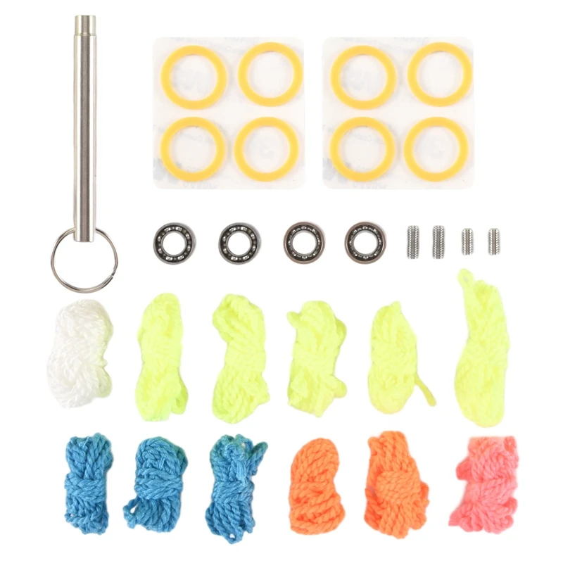 Yoyo Bearing Kit,12 Yoyo Strings,8 Silicone Pads,2 10 Ball Unresponsive Bearing,2 Narrow C Responsive Bearing,4Yoyo Axle