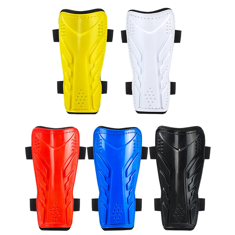 Football Strap Protection Gear GOBYGO Elastic Binding Training Professional Kid Soccer Shin Guard Board Adult Knee Leg Support soccer shin guards,shin guard pads