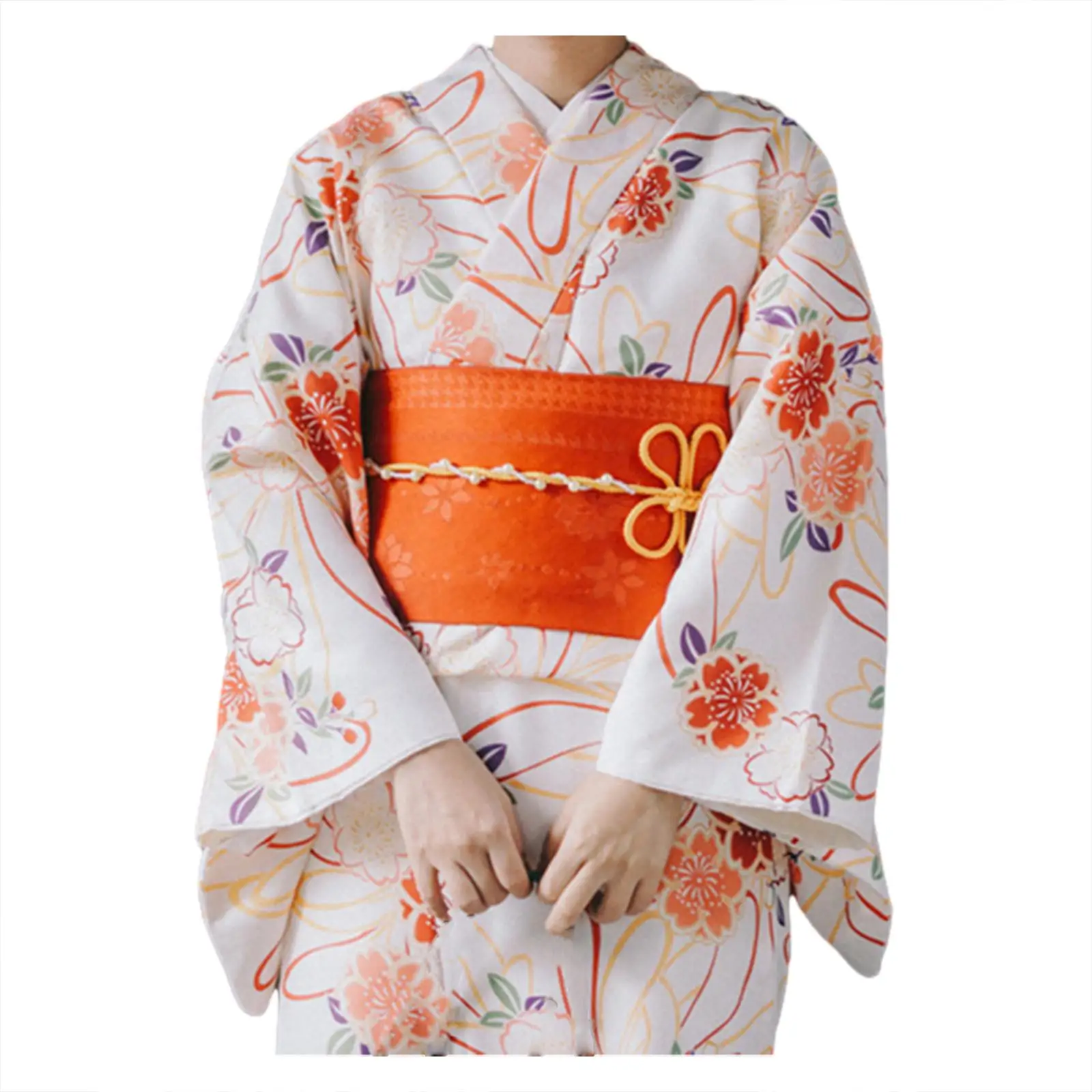 

Women's Japanese Kimono Long Bathrobe, Loungewear Traditional Long Robe, Long